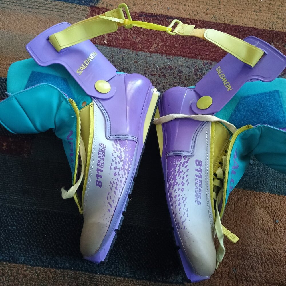 Cross country skis boots 8/11 skate and classic Salomon